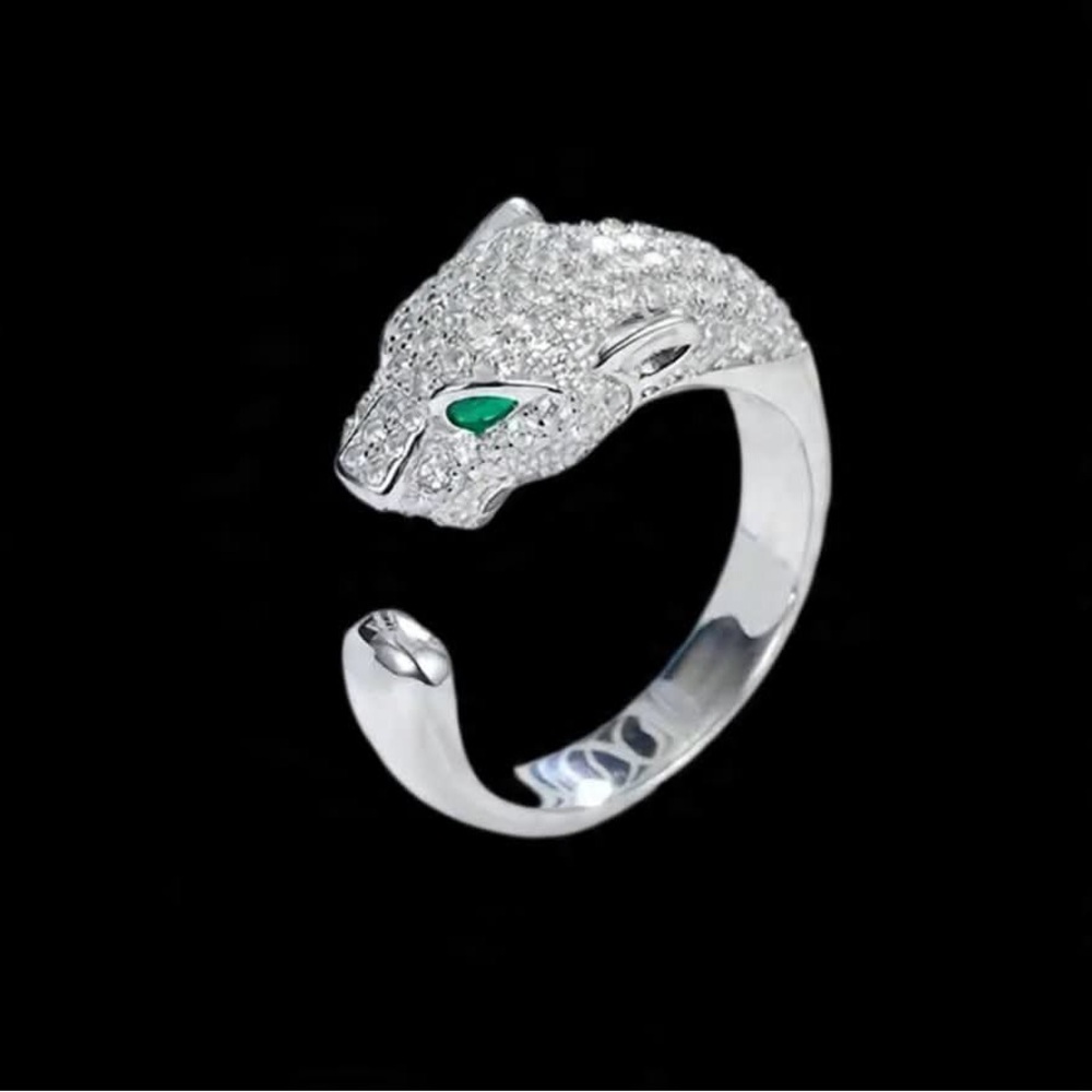 Silver Panther Ring